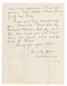 (HISTORY.) Correspondence between two titans of Black history librarianship, Arthur Schomburg and