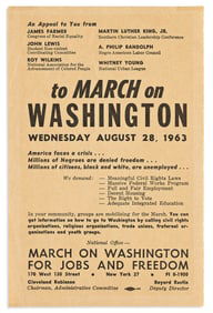 (MARTIN LUTHER KING.) An Appeal to You . . . to March on Washington.