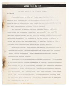 MARTIN LUTHER KING. After the March: An Open Letter to the American People.