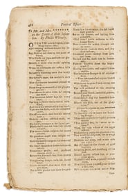 (LITERATURE.) Phillis Wheatley. "To Mr. and Mrs ******* on the Death of Their Infant Son,"