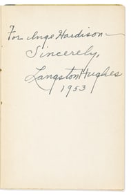(LITERATURE.) Gwendolyn Brooks. Maud Martha: A Novel, inscribed by Langston Hughes to Inge Hardison.