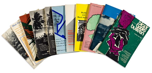 (LITERATURE.) Run of the quarterly Black Books Bulletin, including the first issue.