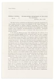 (MILITARY--CIVIL WAR.) Nathaniel P. Banks. Military order organizing the Louisiana Corps d'Afrique.