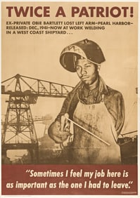 (MILITARY--WORLD WAR TWO.) Twice a Patriot!