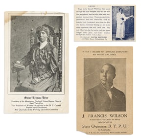 (RELIGION.) Group of 20 illustrated cards and leaflets for ministers and evangelists (4 of them