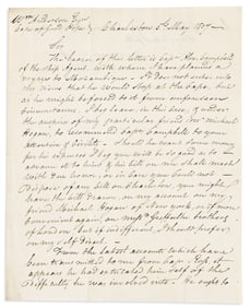 (SLAVE TRADE.) Francis De Pau. Letter of recommendation by a slave ship owner, carried aboard a