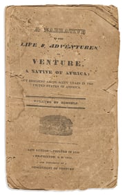(SLAVERY.) [Venture Smith.] A Narrative of the Life & Adventures of Venture, a Native of Africa,