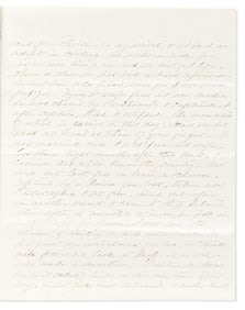 (SLAVERY.) William W. Rockwell. Union officer's letter with a biographical description of his