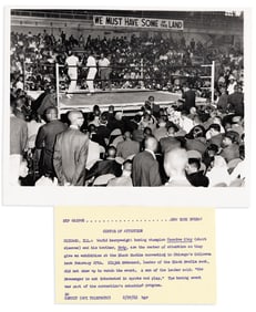 (SPORTS--BOXING.) Group of 10 press photos of Muhammad Ali's involvement with the Black Muslims.