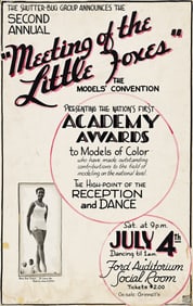 (WOMEN'S HISTORY--BEAUTY.) Original maquette poster for the "Meeting of the Little Foxes," an awards