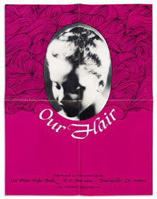 (WOMEN'S HISTORY--BEAUTY.) "Our Hair" poster and accompanying book.