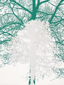 CHARLES GAINES (1944 - ) Number and Trees: Tiergarten Print Series #1.