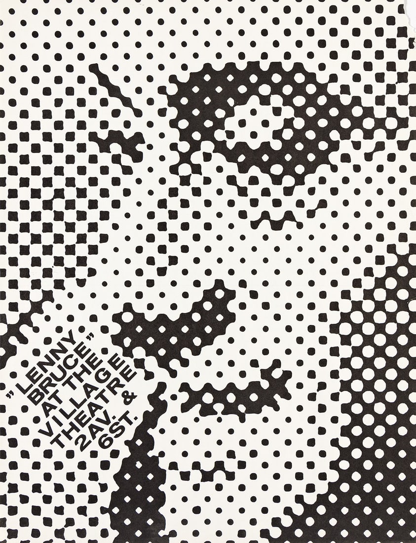 GEORGE MACIUNAS (1931-1978) Lenny Bruce at the Village Theatre. (1 of 2)