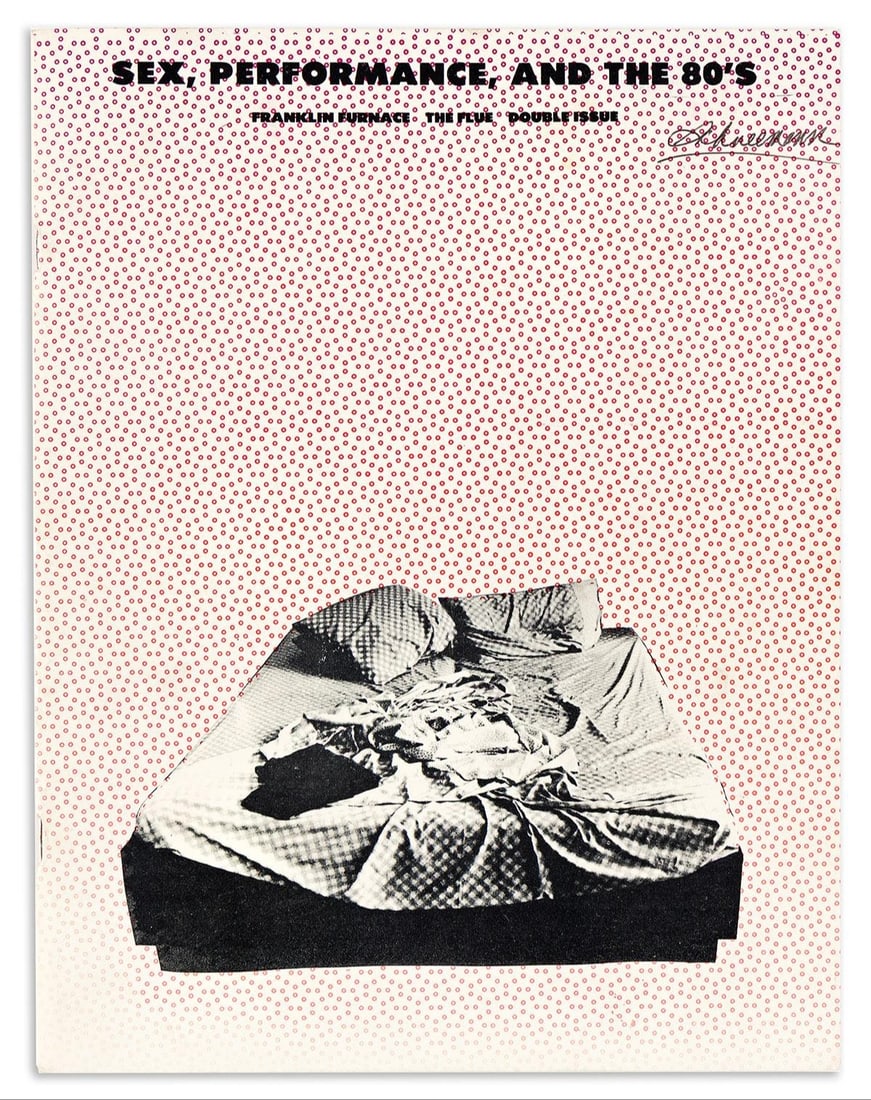 CAROLEE SCHNEEMANN (1939-2019) Two magazines, one Inscribed and Signed, "Carolee": CAROLEE SCHNEEMANN (1939-2019) Two magazines, one Inscribed and Signed, "Carolee": New Wilderness Letter, No. 10 * The Flue, Vol. 2, No. 3. The first, "for Max-- / on the / verge of / our work / cycle