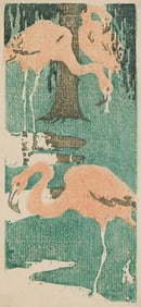 ETHEL MARS (1876 - 1959) Untitled (Flamingos).
