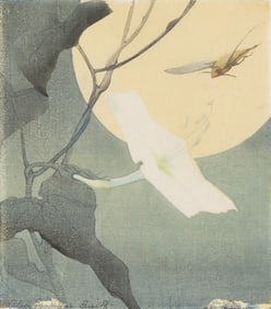 ALICE RAVENEL HUGER SMITH (1876 - 1958) Moon-Flower and Hawk Moth.
