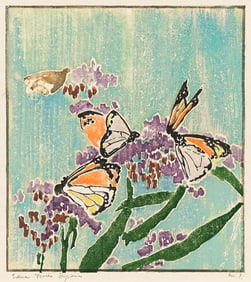 EDNA BOIES HOPKINS (1872 - 1937) Butterflies.