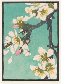 WILLIAM S. RICE (1873 - 1963) Almond Branch.