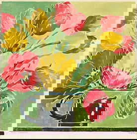 WILLIAM S. RICE (1873 - 1963) Tulip Decoration.