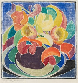 BLANCHE LAZZELL (1878 - 1956) Tulips.