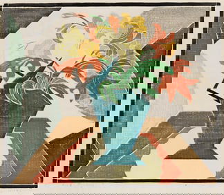 ALICE BROWNE (TWENTIETH CENTURY) Lillies.