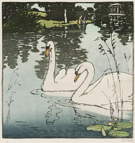 ALLEN W. SEABY (1867 - 1963) Two color woodcuts.