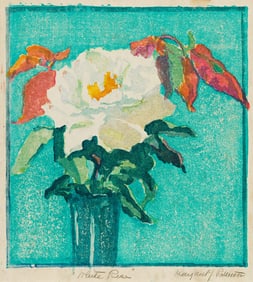 MARGARET PATTERSON (1867 - 1950) White Rose.
