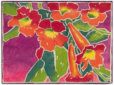 FRANCES MARIAN HEBERT (1899 - 1960) Trumpet Flowers.