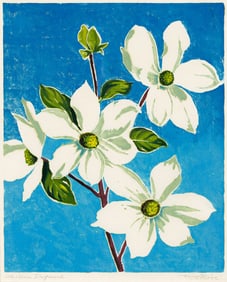 WILLIAM S. RICE (1873 - 1963) Western Dogwood.