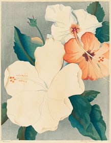SHIRLEY HOPPER RUSSELL (1886 - 1985) Two color woodcuts.