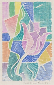 FEROL SIBLEY WARTHEN (1890 - 1986) Untitled (Tulips, Abstract with Flowers).