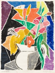 GLADYS G. YOUNG (1887 - 1974) Untitled (Flowers in a Vase).