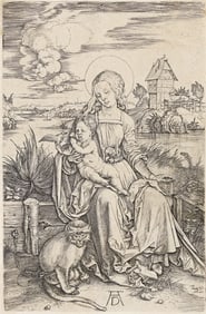 ALBRECHT DÜRER (1471 - 1528) Virgin and Child with the Monkey