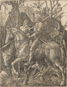 ALBRECHT DÜRER (1471 - 1528) Knight, Death and the Devil.