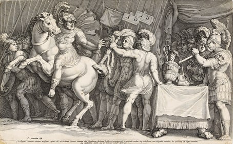 JAN SAENREDAM (1565 - 1607) The Arrival of Furius Camillus.