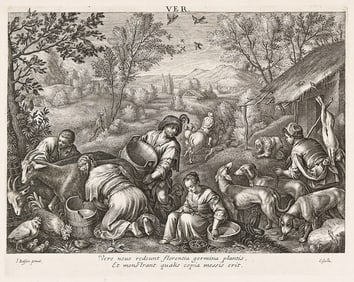 CORNELIS GALLE I (1576 - 1650) The Four Seasons.