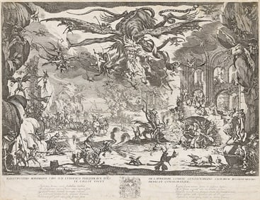 JACQUES CALLOT (1592 - 1635) La Tentation de Saint-Antoine.