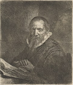REMBRANDT VAN RIJN (1606 - 1669) Jan Cornelis Sylvius.