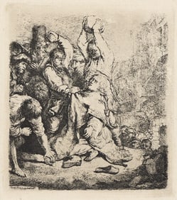 REMBRANDT VAN RIJN (1606 - 1669) The Stoning of St. Stephen.