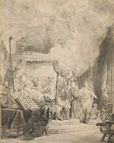 REMBRANDT VAN RIJN (1606 - 1669) The Death of the Virgin.