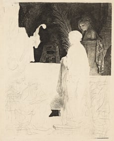 REMBRANDT VAN RIJN (1606 - 1669) The Artist Drawing from a Model.