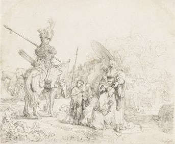 REMBRANDT VAN RIJN (1606 - 1669) The Baptism of the Eunuch.