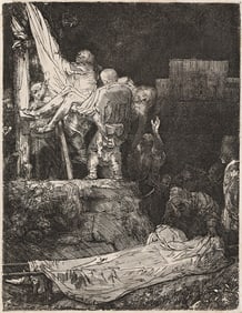 REMBRANDT VAN RIJN (1606 - 1669) The Descent from the Cross by Torchlight.