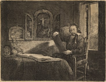 REMBRANDT VAN RIJN (1606 - 1669) Abraham Francen, Apothecary.
