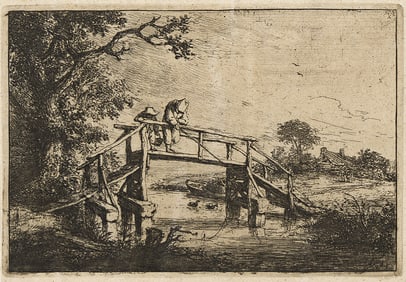 ADRIAEN VAN OSTADE (1610 - 1685) The Anglers.
