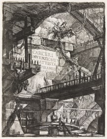 GIOVANNI B. PIRANESI (1720 - 1778) Carceri d'Invenzione: Title Plate.