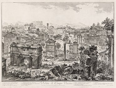 GIOVANNI B. PIRANESI (1720 - 1778) Veduta di Campo Vaccino.