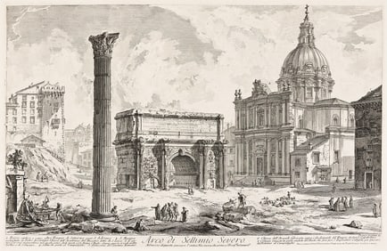 GIOVANNI B. PIRANESI (1720 - 1778) Arco di Settimio Severo.