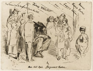 JAMES A. M. WHISTLER (1834 - 1903) The Title Page for 'Douze Eaux Fortes d'après Nature'