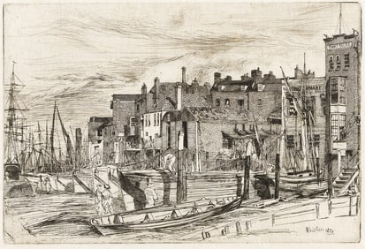 JAMES A. M. WHISTLER (1834 - 1903) Thames Police .